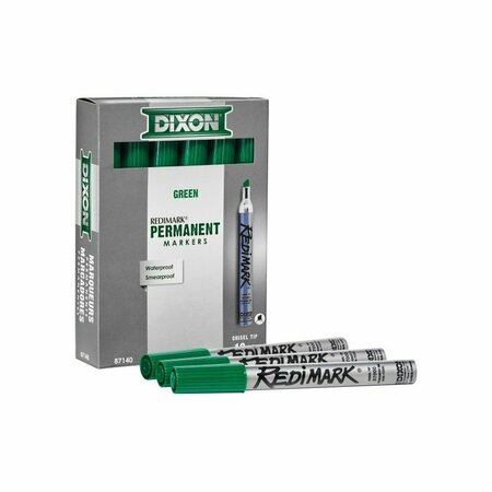 DIXON TICONDEROGA Markers Green Redimark Felt 87140